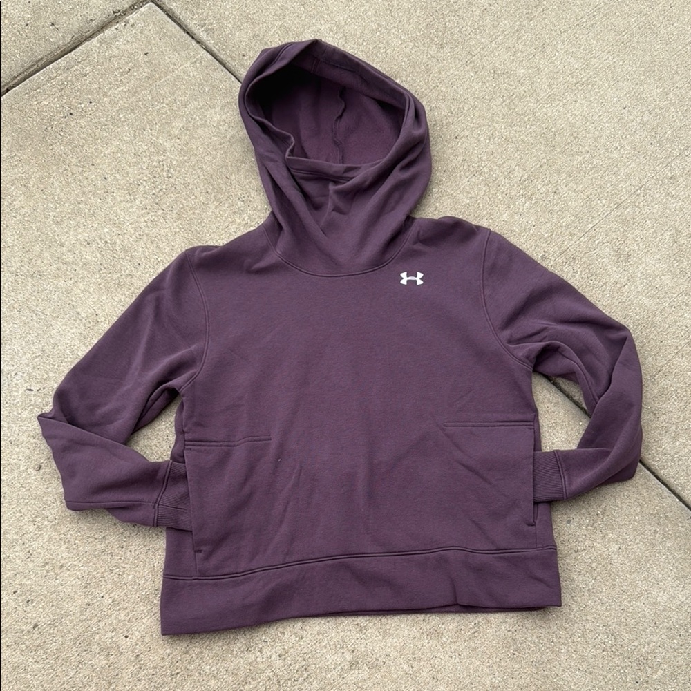 Under Armour Purple Sweater with Hood and Drawstrings